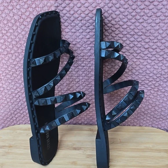 Steve Madden Skyler J Slip On Studded Slide Sandals - Picture 8 of 12